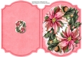 Print, Cut, and Fold, Pink Poinsettias