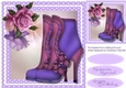 Beautiful Lilac Boots and Roses ,3