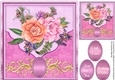 Beautiful Pink envelope card with Roses 