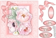Stunning Pink Peonies on a Script frame 