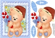 Lovely Christmas Baby Bear , Blue