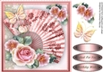 Beautiful Pink Fan and Roses