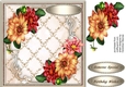 Stunning Dahlias in a Lattace Frame 1