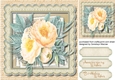 Beautiful Cream Roses in a Scalloped Frame 3