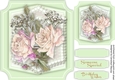 Beautiful Soft Green Cut-Out Frame with Roses
