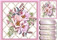 Beautiful  roses pinks on a lattice frame 2