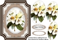 Beautiful White Lillies in a Oval mat