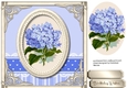 Beautiful Hydrangea on gold mat