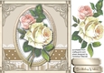 Stunning Pink roses on a Gold Frame 