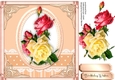 Stunning  roses on a Peach mat
