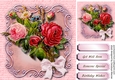 Vintage Roses on a Ornate Mat 2,