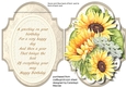 Flip Card with Sunflowers  and Verse