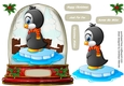 Snow Globe with,Shall I Jump  Penguin, 2