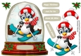 Snow Globe with,Ski-ing Ppenguin 3
