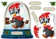 Snow Globe with Walking Penguin 5
