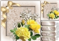 Stunning Yellow Roses and Babys Breath , 2