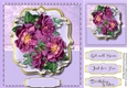 Beautiful Wine Roses on a Bracket Frame 4