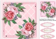 Beautiful Pink roses on Lattice mat