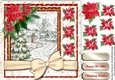 Beautiful Poinsettias and Christmas Scene