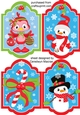4 lovely Christmas Tags or Toppers 2