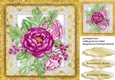 Purple Peony on lace 
