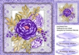 Deep Lilac  Peony on lace 
