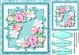 Mixed Roses in Ornate Frame