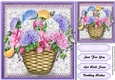 Beautiful Summer Astors in a Basket