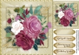 Wine Roses on a Gold Mat