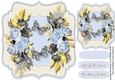 Beautiful Blue Roses and Butterflys 3