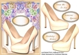 Beautiful Peach Shoes and Flowers