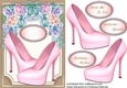 Beautiful Pink Shoes and Flowers