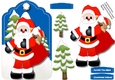 Chritms Tag Santa and Sack