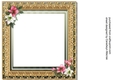 8x8 blank Incert Christmas vintage Amaryllis