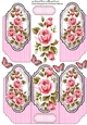 Beautiful Tri Card with Pink Roses