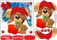 Puppy Dog with Santas Boot