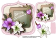 Beautiful Festive Amaryllis on a shaped mat 