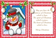 Snowman With His Plaid Scarf ,with Verse