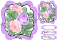 Beautiful Roses in a Stitched bracket mat 2