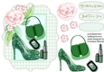 Beautiful green Topper and Accessories
