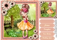 Beautiful Girl in Peach