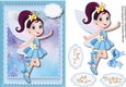 Beautiful Blue  Fairy in Flower Land 