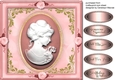 Beautiful Pink And Gold Cameo