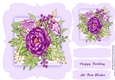 Beautiful Lilac Roses on a Bracket Mat