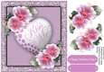 Beautiful Kiss me Heart and love Roses Lilac 