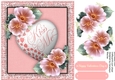 Beautiful Kiss me Heart and love Roses Pink