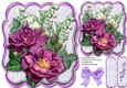 Lovely Mauve roses in a Bracket mat 