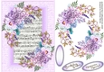 Beautiful Lilac Rose spray on Music Sheet 2