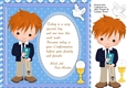 Lovely Boys Comfirmation Card with Verse ( Red Hair)