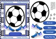 Happy Birthday Footie Fan ( Blue )